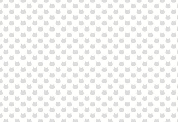猫ドット背景素材　灰色