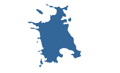 Fototapeta premium West Zealand map showing highlighted location in Europe.