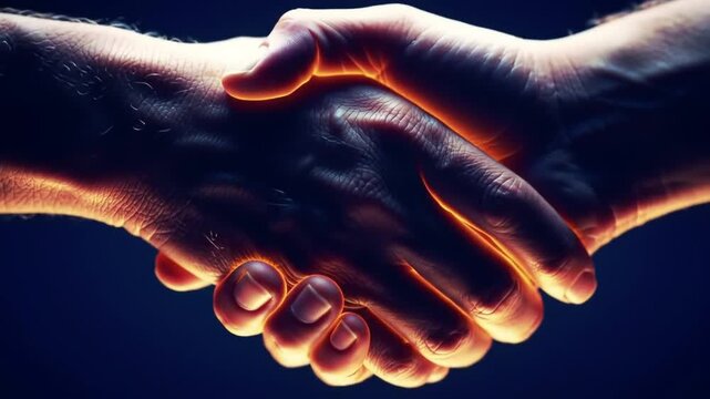 Handshake Agreement Business Partnership Deal.