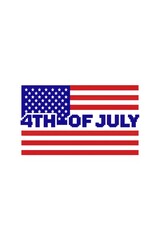 Fototapeta premium Celebrate the 4th of july with a vibrant american flag graphic design