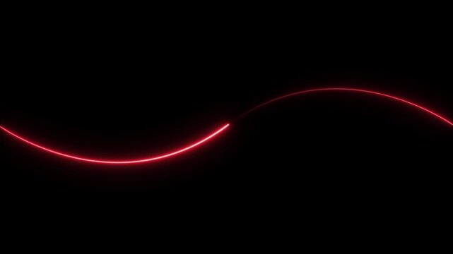Neon lines against dark canvas on black background, seamless lighting, glowing lines, moving technology,