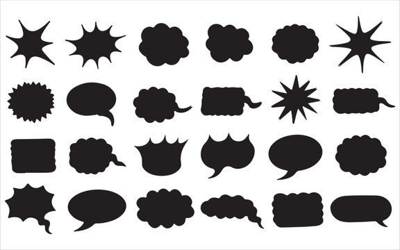 Minimal Chat Bubble Line Art Collection