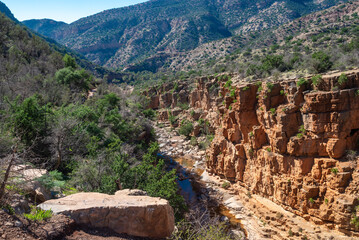 Paradise Valley in Morocco near the city of Agadir