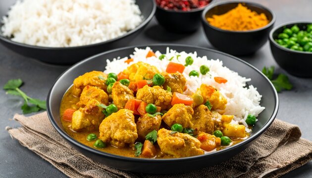 Indien &ndash; Gem&uuml;se-Curry mit H&auml;hnchen