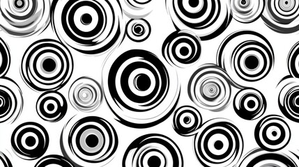 Mesmerizing black and white abstract pattern design for modern decor striking monochrome geometric shapes creating dynamic visual art.