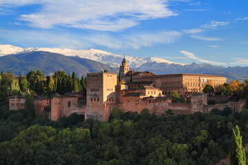 Alhambra Palace and Fortress Overlooking Granada, Spain © Rudolf Tepfenhart