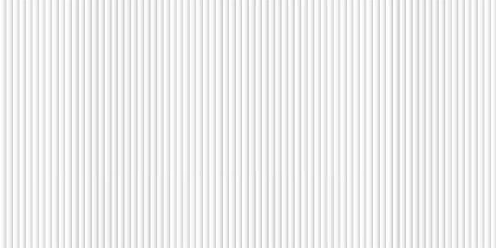 Transparent corrugated plastic ribbed glass background with abstract line patterns. 3D gradient light effects for retail windows or architectural panels. Vintage chrome reflections or polycarbonate.