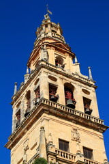 Fototapeta premium Majestic Bell Tower of Cordoba's Mezquita-Cathedral