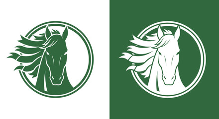 A green and white logo featuring a horse's head in a circular design on contrasting backgrounds © Fezi