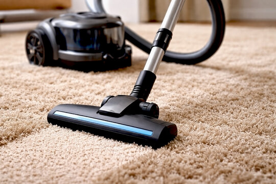 vacuum cleaner on a carpet