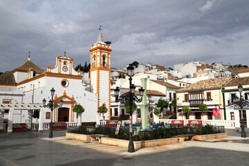 White Church With Orange Trim and Bell Tower © Rudolf Tepfenhart