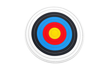 Archery target illustration - simple composition for sports training design