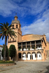 Historic Stone Church of Santa María la MayorWith Bell Tower
