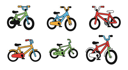 Obraz premium Kids Bike Line art minimal abstract style