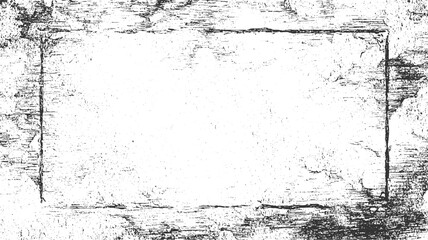 Obraz premium Black and white textured frame with horizontal and vertical lines and scattered dots