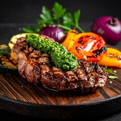 Argentinien &ndash; Rindersteak mit Chimichurri und Grillgem&uuml;se