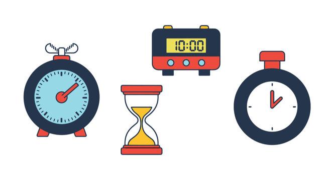 Kitchen Timer Line soft tone abstract