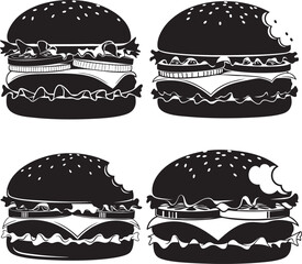 Delicious Cheeseburger on White Background &ndash; Fast Food Meal