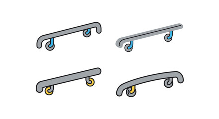 Handrail Line art clean modern tone vector