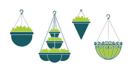 Hanging Basket Line dynamic modern color