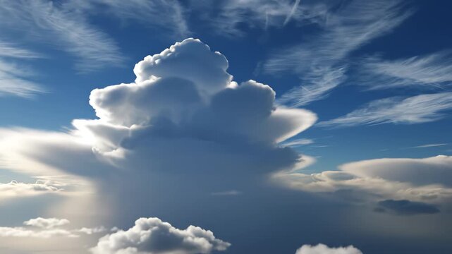 Sky with unique cloud formation
