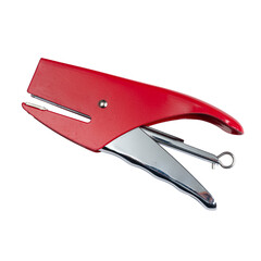 a red stapler