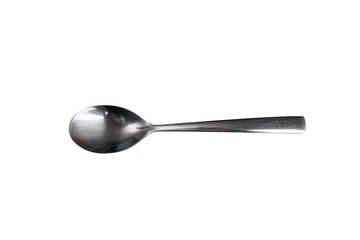 a steel spoon