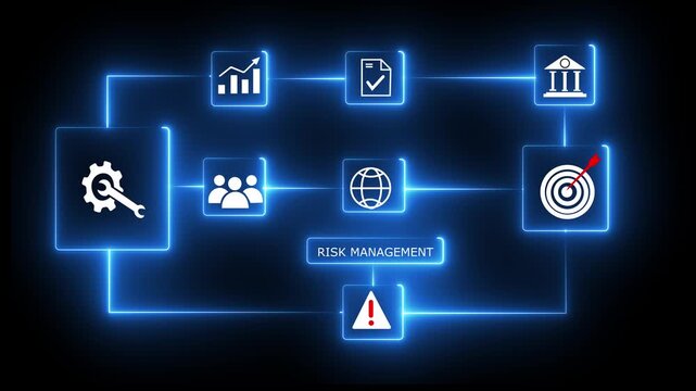 Businessman managing and assessing risks for business investment, focusing on risk control, forecasting, estimation, and financial strategy for effective management.