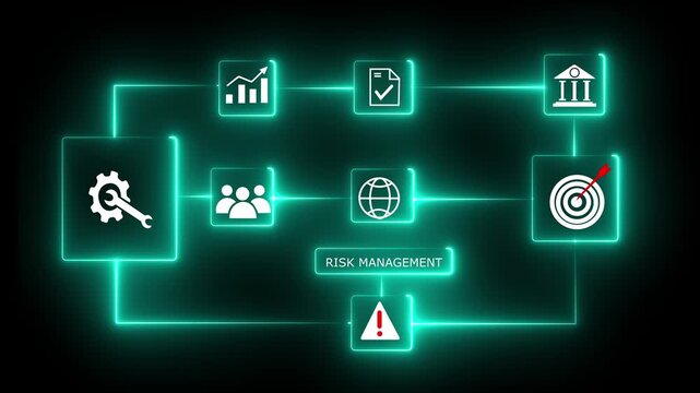 Risk management and financial strategy concept with businessman analyzing investment data and protecting assets, using calculator, digital dashboard to evaluate low, medium, high business risk levels