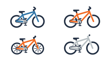 Fototapeta premium Mountain Bike Line modern abstract creative illustration