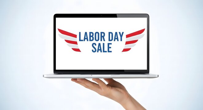 Labor day sale event celebrating hard work and savings