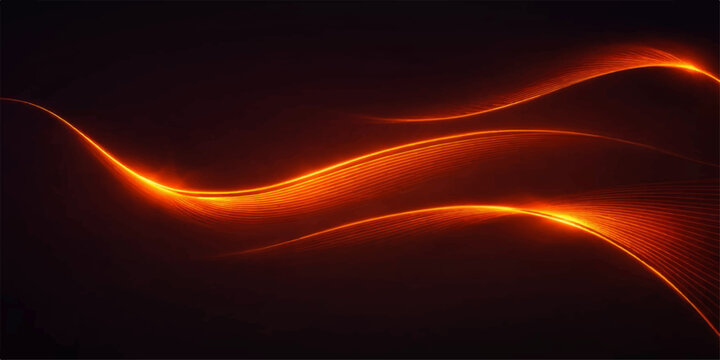 Abstract red and light background featuring glowing lines with motion waves of orange flame and energy texture for a bright backdrop design