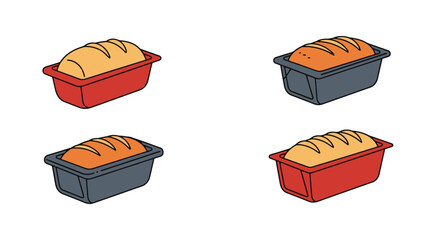 Loaf Pan Line art creative abstract © nusaiba
