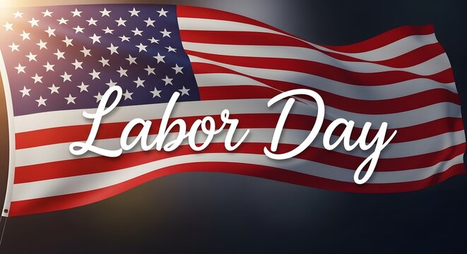 Celebrate labor day with patriotic spirit and american pride