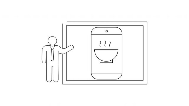 Presentation of a Mobile App for Food Delivery Service.