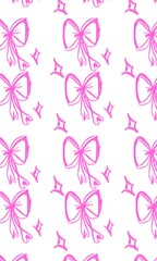 Romantic Valentine Bow Seamless Pattern Design