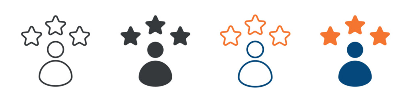 User Experience Icon Set Multiple Style Collection