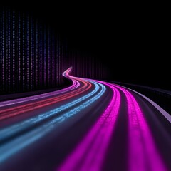 Fototapeta premium High speed data lines high resolution picture