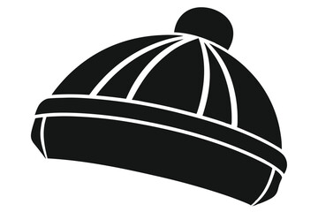 Fototapeta premium beanie silhouette line art vector illustration