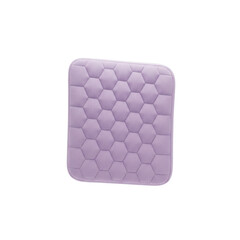 Naklejka premium Soft Purple Quilted Cushion with Honeycomb Texture for Seating