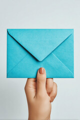 Fototapeta premium Blue envelope mockup