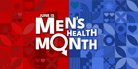 Men's health month banner  - vector illustration © KR Studio