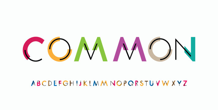 Colorful Cartoon Kids Font Alphabet. Fun Playful Bold Letters for Children Design, Posters, Games, Education, Birthday Party, Logo, Branding. Youthful typography. Vector typeset
