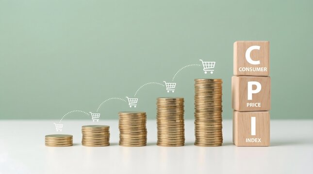 Consumer Price Index CPI Growth, Rising Cost of Living, Inflation Concept