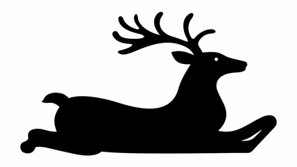 Majestic reindeer in dynamic pose with impressive antlers © Muneeb