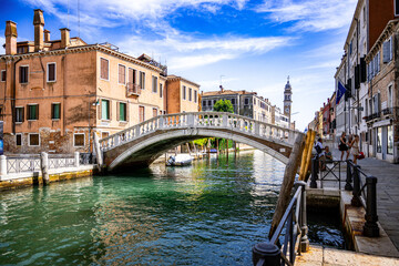 View of the canals of Venice (Italy) © McoBra89