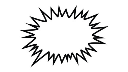 Obraz premium Speech Bubble Outline: A stark speech bubble outline, ready to be filled with the essence of your message, stands out in its simplicity.