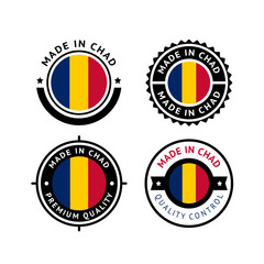 National flag of the republic of Chad