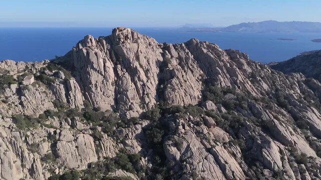 La Natura della bellissima e incontaminata Isola di Caprera nell arcipelao di la Maddalena, Sardegna.
