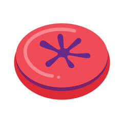 Red Berry Hard Candy Sweet Lozenges with Star Design